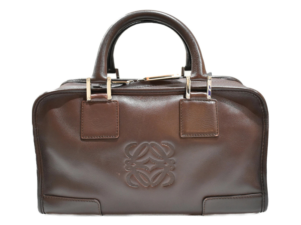 Loewe Brown Handbag Bag Leather Amazona